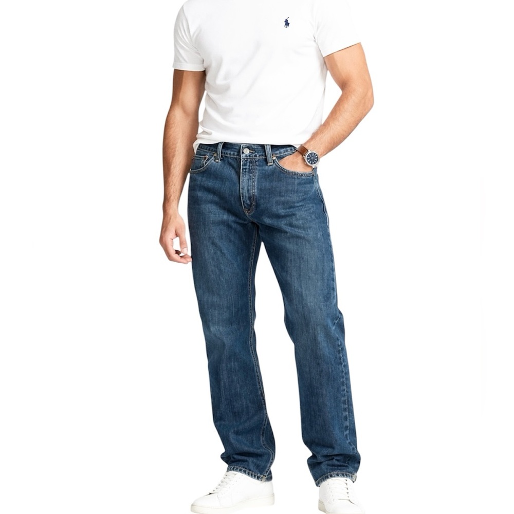 Polo Ralph Lauren Classic Slim Straight Leg Jeans in Medium Blue 34 x 34